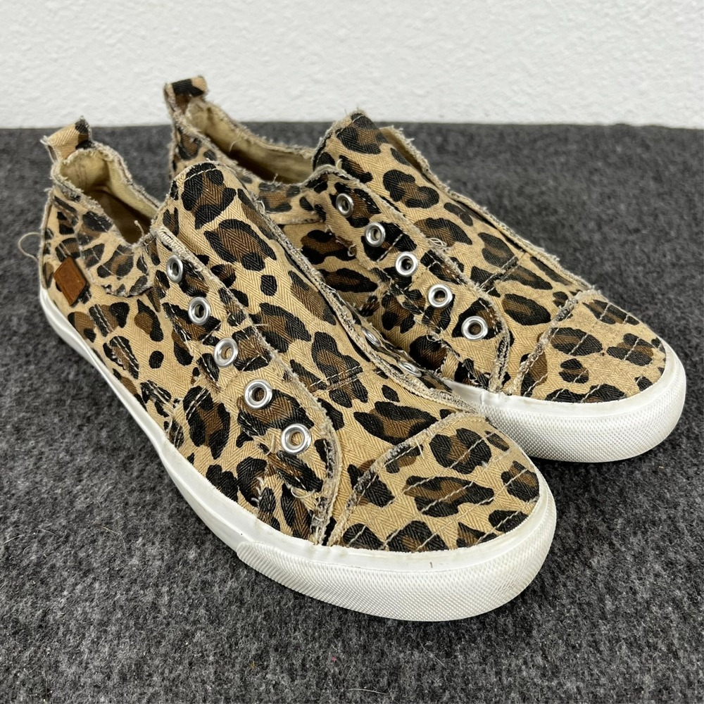 Corkys Babalu Leopard Print Sneakers Shoes‎ Women's 9 Slip On Low Top